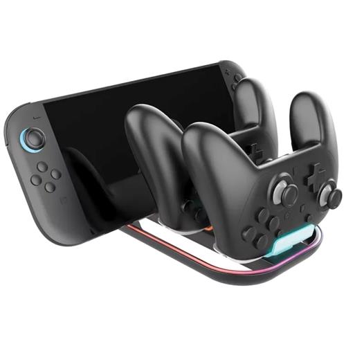 Nacon Base de Carga para  2 Mandos Pro Controler Nintendo Switch 2 (SWITCHNEWTRICHARGER)