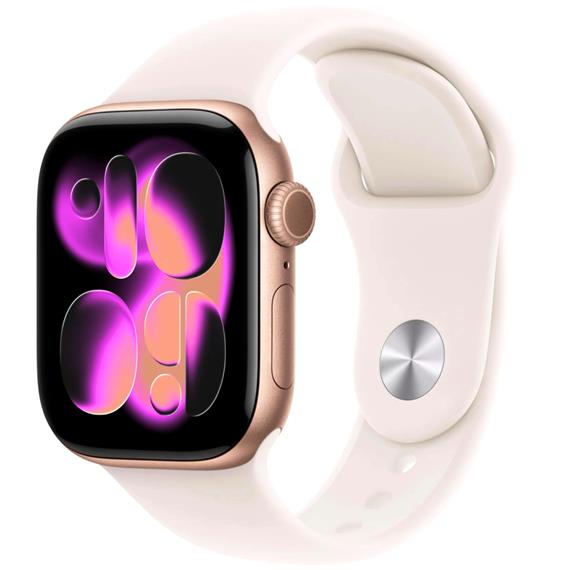 Apple Watch Serie 11 GPS 42mm Rose Gold Aluminium S/M (MEU04QL/A)