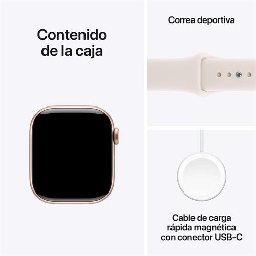 Apple Watch Serie 11 GPS 42mm Rose Gold Aluminium S/M (MEU04QL/A)