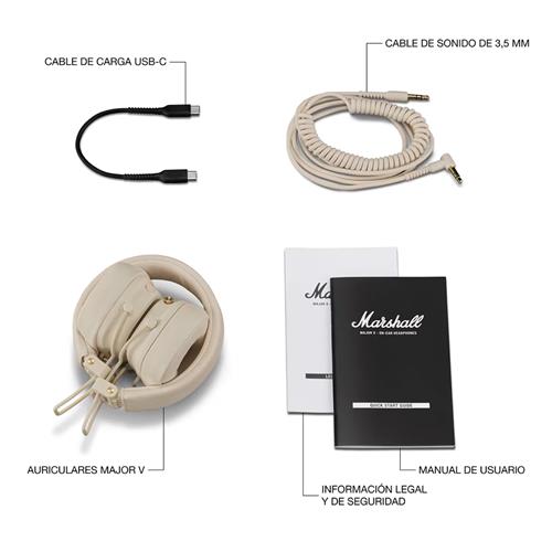 Marshall Major V Auricular Bluetooth Cream