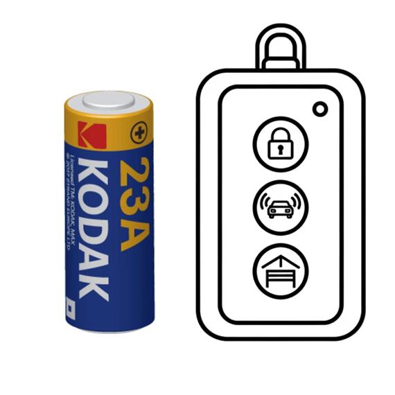 KODAK 23A ALKALINA 12V 1 UND (30636057)