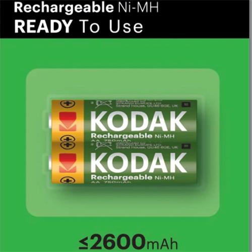 KODAK AA RECARGABLE KAAHR-2 2600 mAh 2 UNDS (30955080)