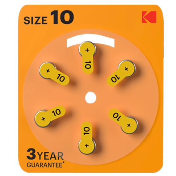 Kodak Pila Audífono Zinc-Air 10 (Blister de 6 Unds) CAT 30423312