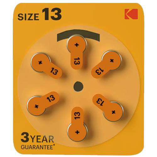 Kodak Pila Audífono Zinc-Air 13 (Blister de 6 Unds) CAT 30423299