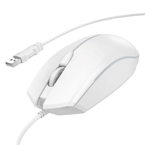 Hoco GM37 Ratón Gaming con Cable USB-A 1.4m 2.400Dpi Blanco