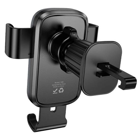 Soporte de Coche Hoco H80 hasta 7" Gravity para Toma de Aire Negro