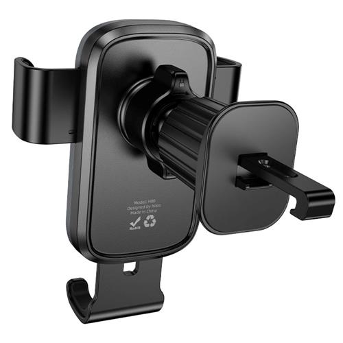 Soporte de Coche Hoco H80 hasta 7" Gravity para Toma de Aire Negro