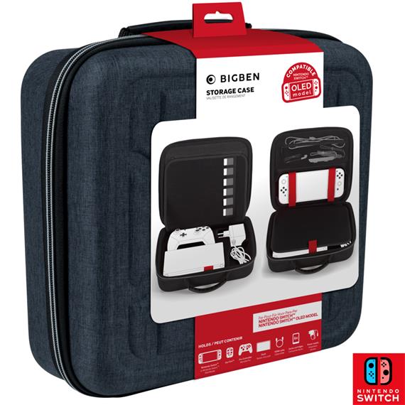 Bigben Funda Protectora Dura para Nintendo (SWITCHSTORCASEDGREY)