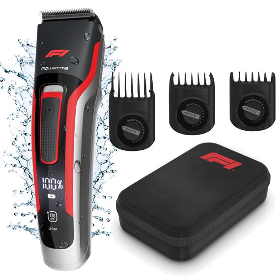 Rowenta TN524MF0 Formula 1 Cortapelo y Barba Recargable con 2 Tamaños