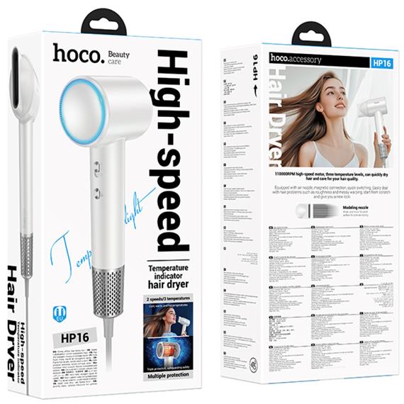 Hoco HP16 Secador Iónico de Alta Velocidad con indicador de Temperatura