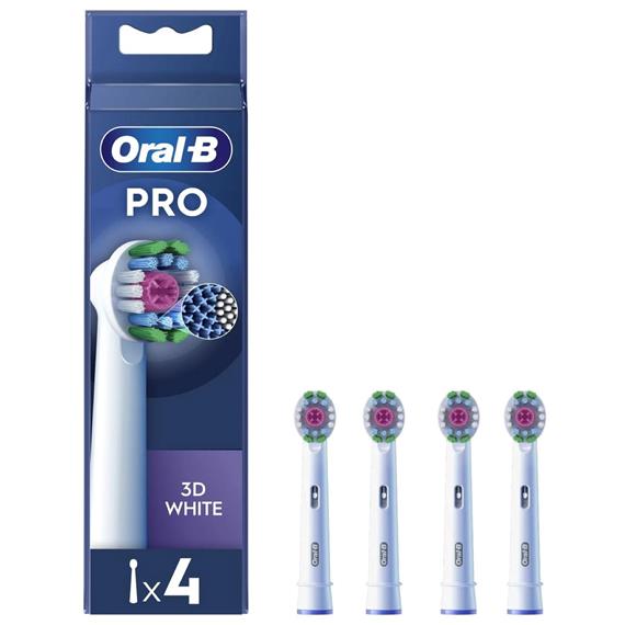 Braun Oral-B 4 Cabezales de Recambio Pro 3D White (EB18PRX-4)