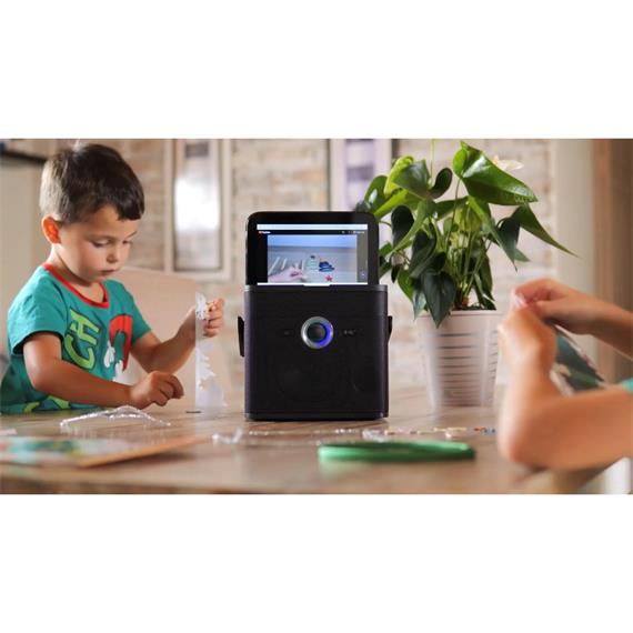 Ikarao Shell S3 Altavoz Karaoke Recargable con Pantalla 7" 80W y 2 Micros