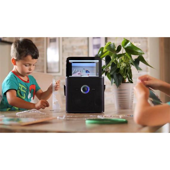 Ikarao Shell S3 Altavoz Karaoke Recargable con Pantalla 7" 80W y 2 Micros