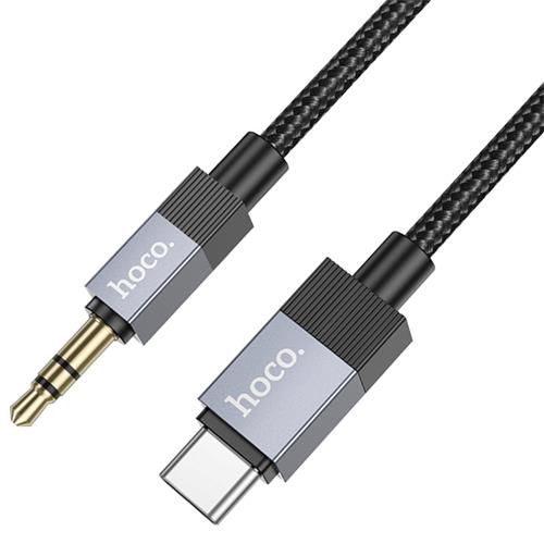Hoco UPA32B Cable USB-C a Jack 3.5mm 1 metro Negro