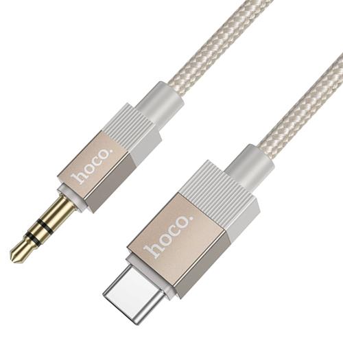 Hoco UPA32B Cable USB-C a Jack 3.5mm 1 metro Dorado