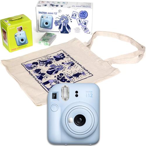Fujifilm Instax Mini 12 Cámara Instantánea Kit Regalo Pastel Blue