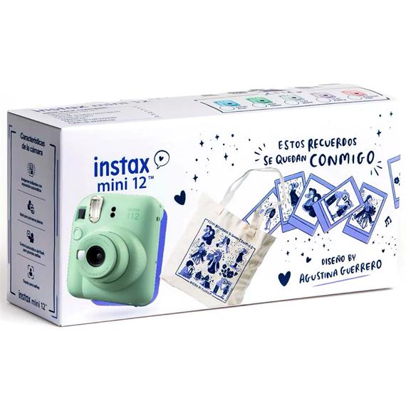 Fujifilm Instax Mini 12 Cámara Instantánea Kit Regalo Mint Green