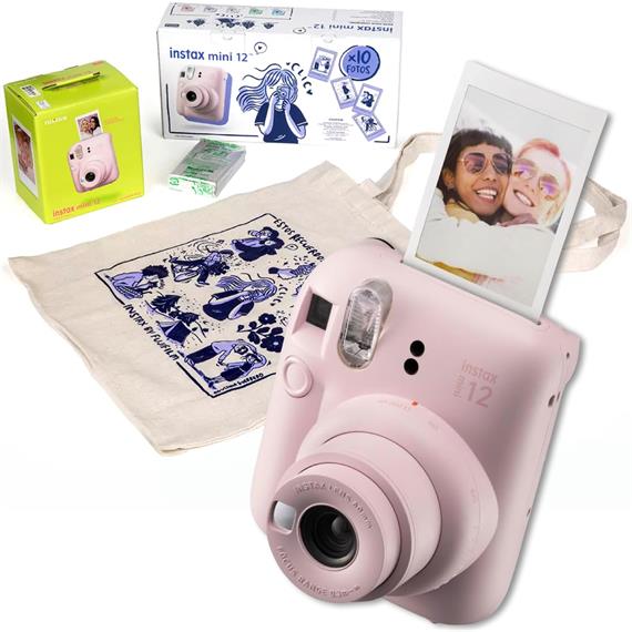 Fujifilm Instax Mini 12 Cámara Instantánea Kit Regalo Blossom Pink