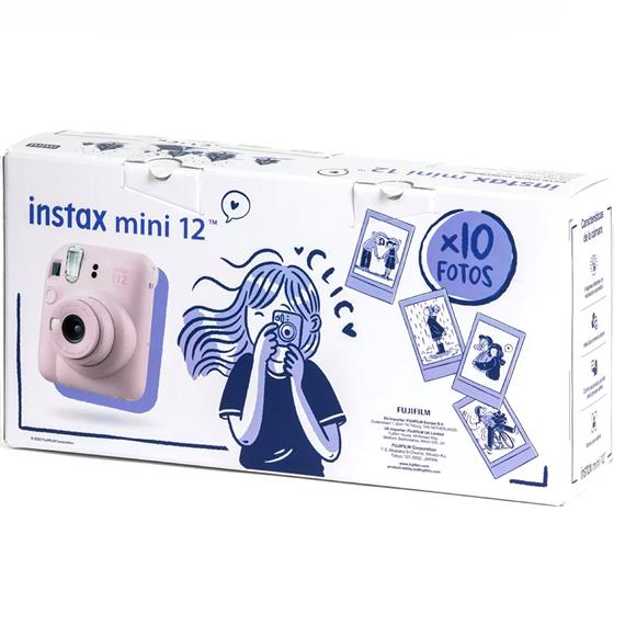 Fujifilm Instax Mini 12 Cámara Instantánea Kit Regalo Blossom Pink