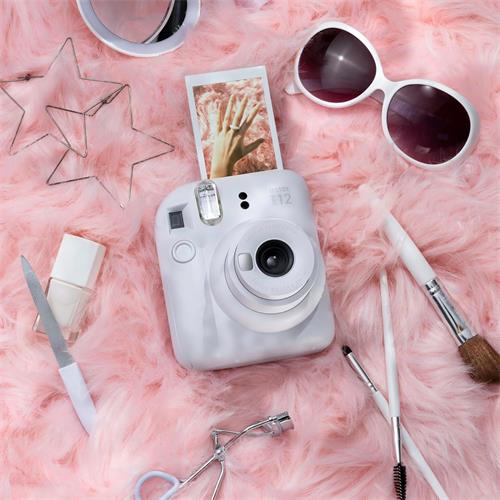 Fujifilm Instax Mini 12 Cámara Instantánea Kit Regalo Clay White