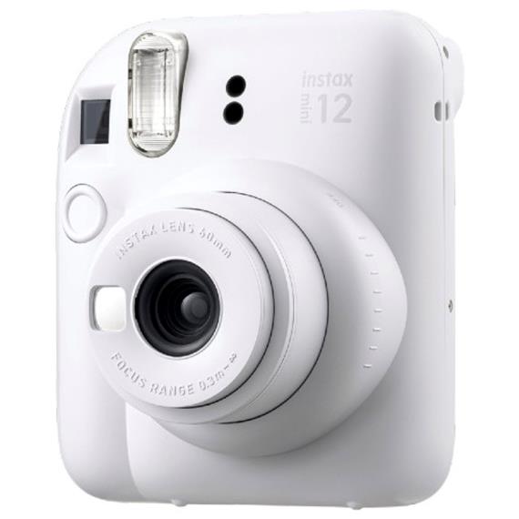 Fujifilm Instax Mini 12 Cámara Instantánea Kit Regalo Clay White
