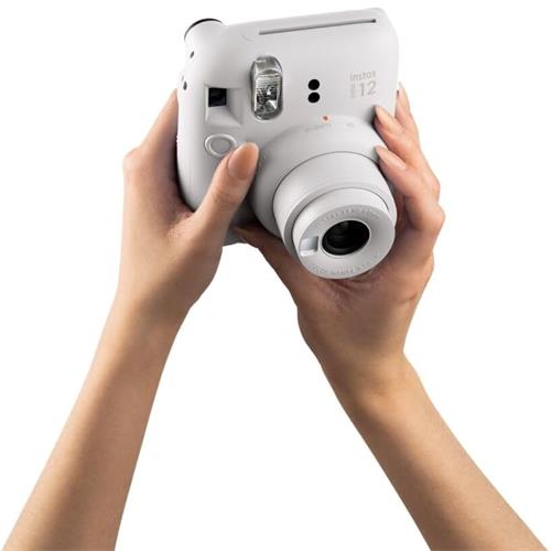 Fujifilm Instax Mini 12 Cámara Instantánea Kit Regalo Clay White