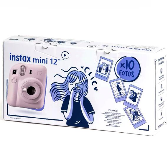Fujifilm Instax Mini 12 Cámara Instantánea Kit Regalo Lilac Purple