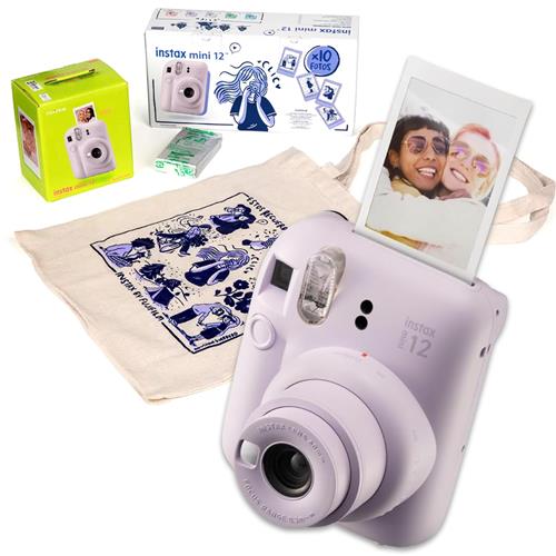 Fujifilm Instax Mini 12 Cámara Instantánea Kit Regalo Lilac Purple