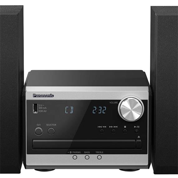 Panasonic SC-PM270EG-S Microcadena 20W, CD, FM, BLuetooth, USB, Plata