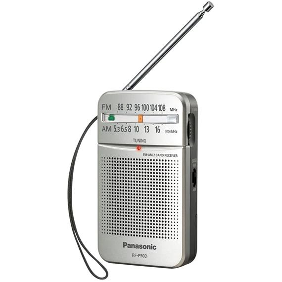 Panasonic RF-P50DEG-S Radio de Bolsillo AM/FM con Antena