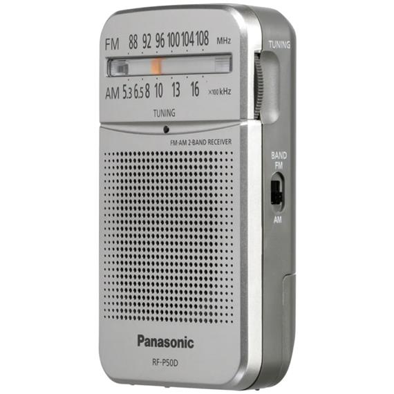 Panasonic RF-P50DEG-S Radio de Bolsillo AM/FM con Antena