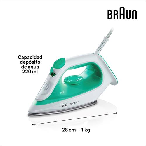 Braun SI1040GR Plancha de Vapor 2.000W 220ml