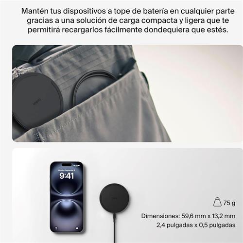 Belkin Base de Carga Inalámbrica 15W con Cargador 20W Negro W1A012HQBK Negro
