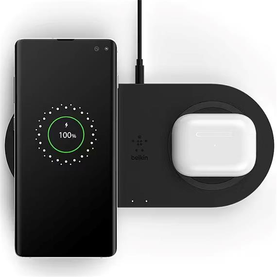 Belkin Base de Carga Inalámbrica Doble 10W Negro WIZ002VFBK
