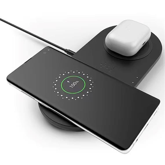 Belkin Base de Carga Inalámbrica Doble 10W Negro WIZ002VFBK
