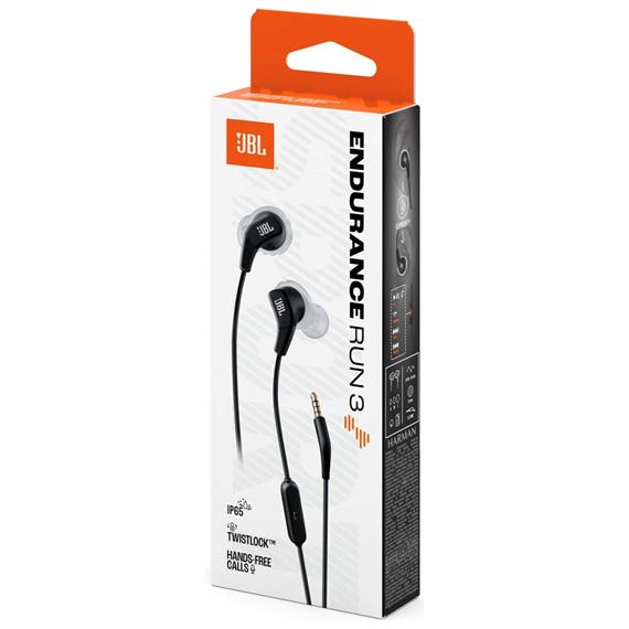 Jbl Endurance Run 3 Auricular con Cable Conector de 3,5 mm Negro y Gris