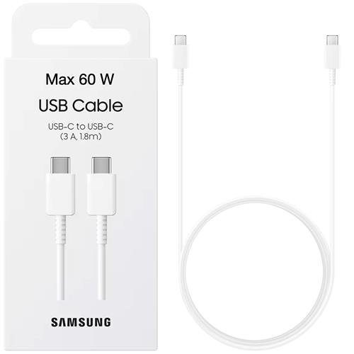 Samsung Cable USB-C a USB-C 3A 1.8 Metros Blanco (EP-DX310JWE)