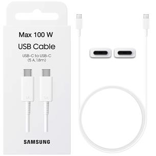 Samsung Cable USB-C a USB-C 5A 1.8 Metros Blanco (EP-DX510JWE)