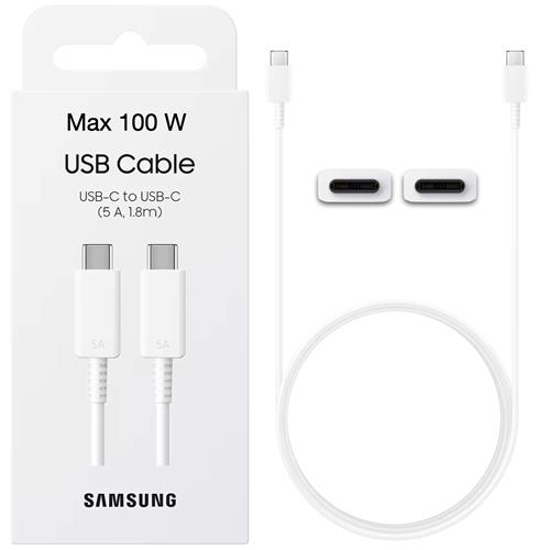 Samsung Cable USB-C a USB-C 5A 1.8 Metros Blanco (EP-DX510JWE)