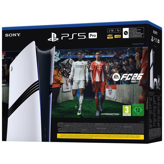 Sony PlayStation 5 Pro 2TB + EA FC 26 Descargable sin Disquetera