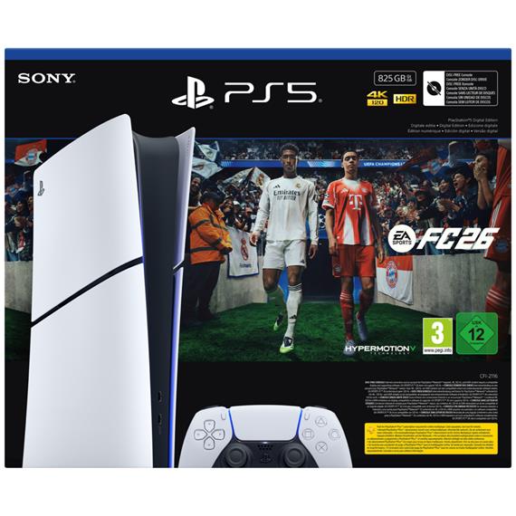Sony PlayStation 5 Digital Slim 825Gb + EA FC 26 Descargable Digital
