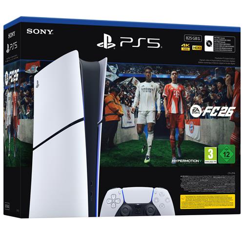 Sony PlayStation 5 Digital Slim 825Gb + EA FC 26 Descargable Digital