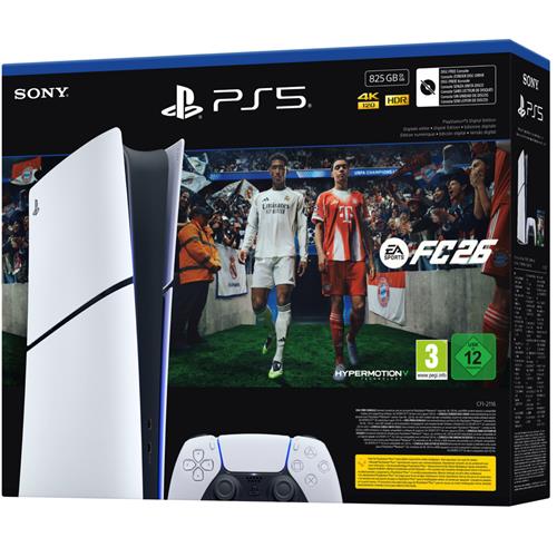 Sony PlayStation 5 Digital Slim 825Gb + EA FC 26 Descargable Digital