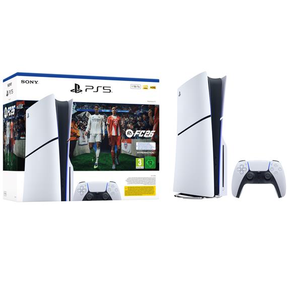 Sony PlayStation 5 Slim + EA FC 26 Descargable con Lector 1TB