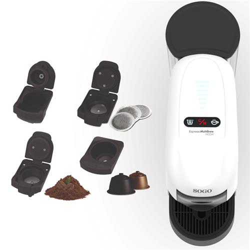 Sogo Cafetera 20 Bar Multicapsulas (Nespresso, Dolce Gusto, L´or) (CAF-SS-7655)