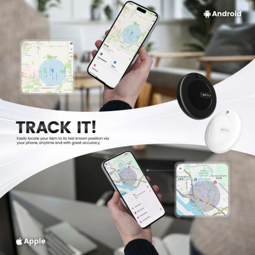 Mili Mi Tag Duo Rastreador Inteligente Dual para Apple iOS y Android Find Hub