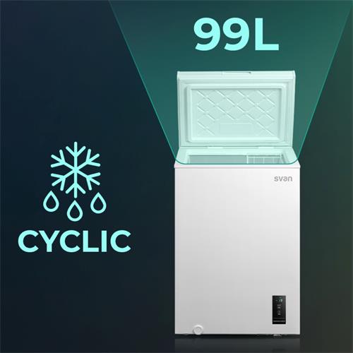 Svan SCH1002EDC Congelador Horizontal 99l clase E 54.7cm 44.6cm Blanco