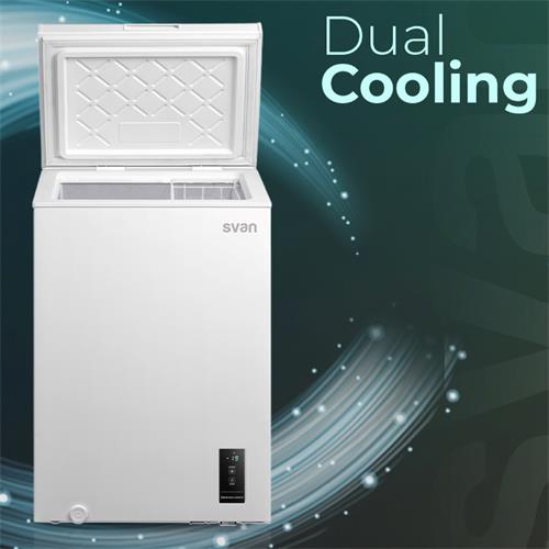 Svan SCH1002EDC Congelador Horizontal 99l clase E 54.7cm 44.6cm Blanco