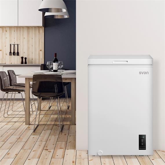 Svan SCH1002EDC Congelador Horizontal 99l clase E 54.7cm 44.6cm Blanco