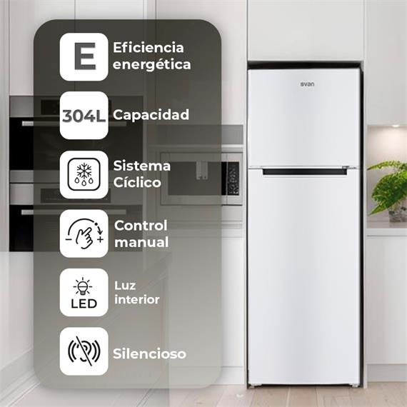 Svan SF17601E Frigorífico Cuiclio 172X60X60.5cm Blanco